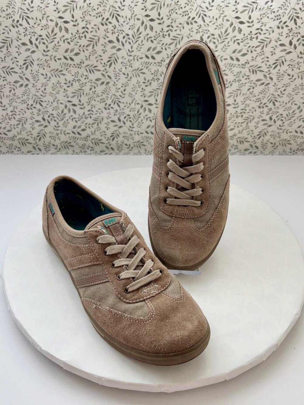 Keds Sportive Brown Taupe Suede Sneakers Women’s 7.5 Retro Classic Walking